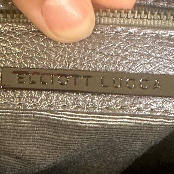 Elliott Luca Metallic Silver Rope Handle Hobo Y2K Hand Bag - Picture 6 of 11